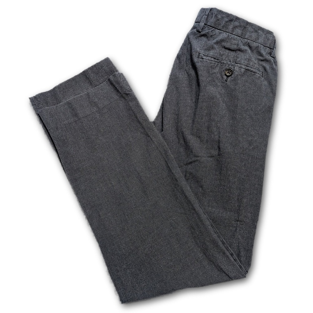 J. Crew Chino Mens 32x32 Pants Gray Classic Fit Woven Textured Flat Front